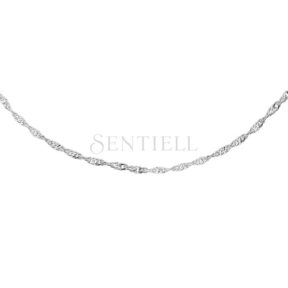 Silver (925) rhodium-plated chain singapur Ø 027