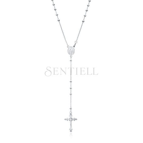 Silver (925) rosary necklace