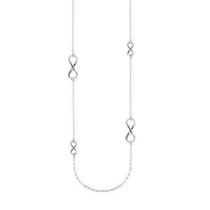 Silver (925) necklace with Infinity