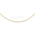 Silver (925) gold-plated Venetian box chain - diamond-cut