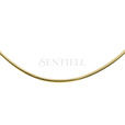 Silver (925) gold-plated chain 8 sides snake  Ø 190