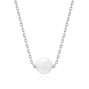 Silver (925) necklace with pearl