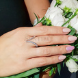 Silver (925) ring with zirconia
