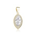 14K Yellow gold (e-coating) \ White