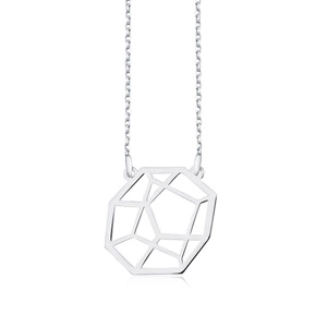 Silver (925) necklace - Origami 