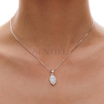 Silver (925) pendant with zirconia