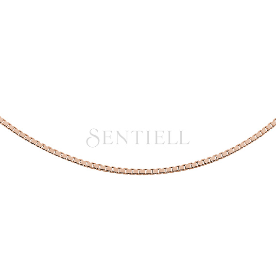 Silver (925) gold-plated Venetian box chain - diamond-cut