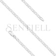 Silver (925) diamond-cut chain - curb extra flat Ø 080