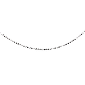 Silver (925) chain necklace 8L rhodium-plated