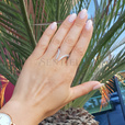 Silver (925) ring with zirconia